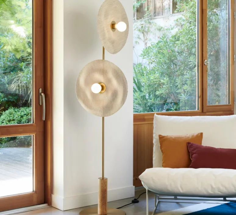 Lampadaire*Market Set Lampadaire, Rivage 2L, , Ø50cm, H185cm - naturel