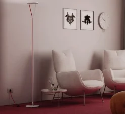 Lampadaire, Rìo F72, blanc, IP40, LED, dim, 2700-3000K, 2248 lm, Ø20cm, H182cm - Fabbian