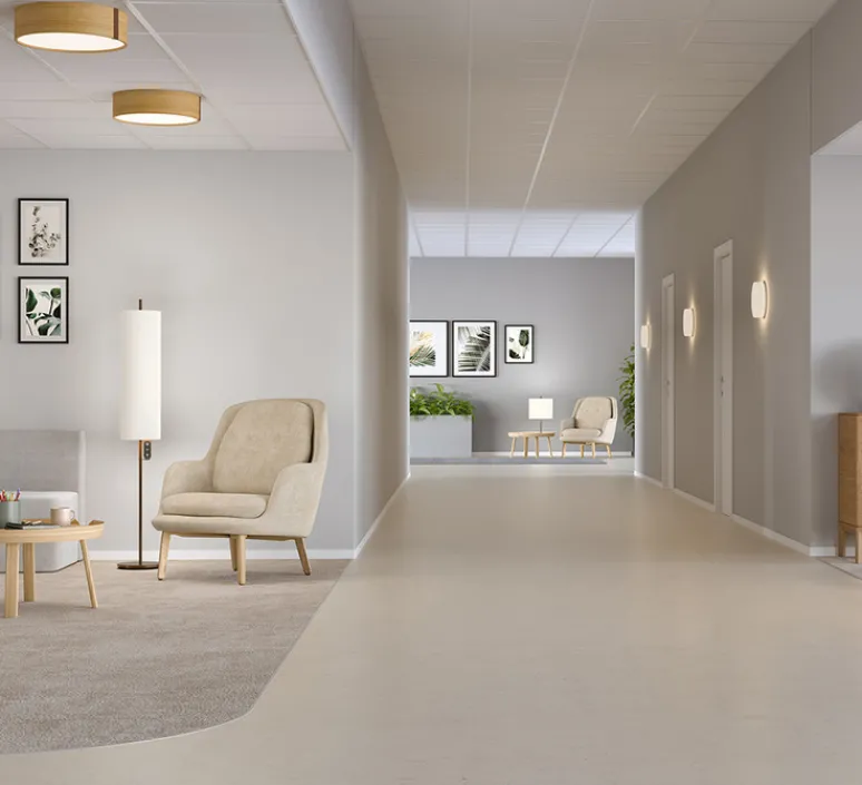 Lampadaire*Belid Lampadaire, RooMate, Bronze metallique, blanc, LED, dim, 2700-4100K, 1790 lm, Ø21,5cm, H146,8cm - Bronze metallique,blanc