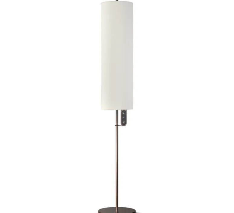 Lampadaire*Belid Lampadaire, RooMate, Bronze metallique, blanc, LED, dim, 2700-4100K, 1790 lm, Ø21,5cm, H146,8cm - Bronze metallique,blanc