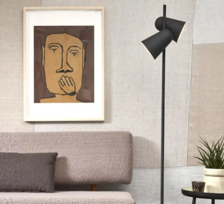 Lampadaire*It's about Romi Lampadaire, Salamanca 2 , , Ø28cm, H145cm - noir