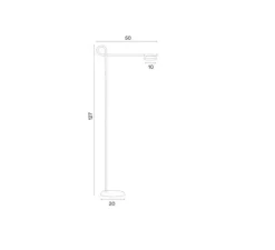 Lampadaire*Northern Lampadaire, Salto, , LED, dim, 3000K, 550 lm, L50cm, H127cm - beige