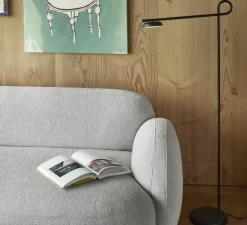 Lampadaire, Salto, noir, LED, dim, 3000K, 550 lm, L50cm, H127cm - Northern