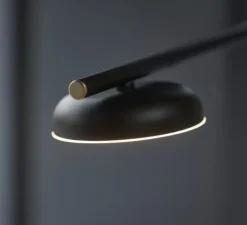 Lampadaire, Salto, noir, LED, dim, 3000K, 550 lm, L50cm, H127cm - Northern