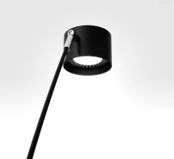 Lampadaire, Sampei 290, noir mat, LED, 2700K, 1808lm, L45cm, H265cm - Davide Groppi