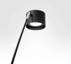 Lampadaire, Sampei 230, noir mat, LED, 2700K, 1808lm, L79,5cm, H215cm - Davide Groppi