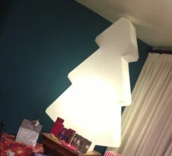 Lampadaire, sapin de Noël, LIGHT TREE, blanc, H200cm - Slide