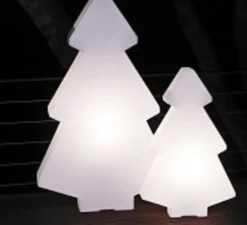 Lampadaire, sapin de Noël, LIGHT TREE, blanc, H200cm - Slide