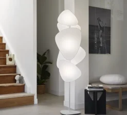 Lampadaire*Market Set Lampadaire, Screen, , L50cm, H179cm - blanc