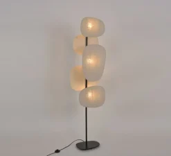 Lampadaire*Market Set Lampadaire, Screen 70's 3L, , L48cm, H174cm - lin bouleau