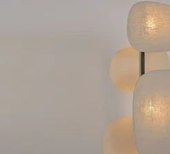 Lampadaire*Market Set Lampadaire, Screen 70's 3L, , L48cm, H174cm - lin bouleau