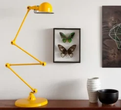 Lampadaire*Jieldé Lampadaire, Signal 4 bras, , Ø24,5cm, H120cm - Jielde moutarde