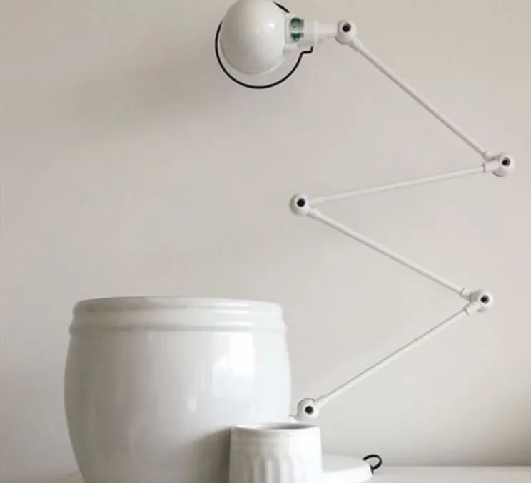 Lampadaire, Signal 4 bras, SI433, blanc, brillant, Ø24,5cm, H120cm - Jieldé