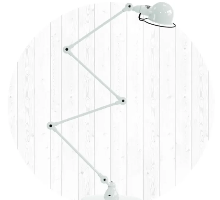Lampadaire, Signal 4 bras, SI433, blanc, brillant, Ø24,5cm, H120cm - Jieldé