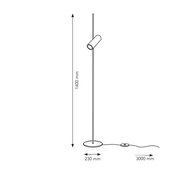 Lampadaire*Serax Lampadaire, Sofisticato Nr. 15, , Ø23cm, H149cm - bleu acier