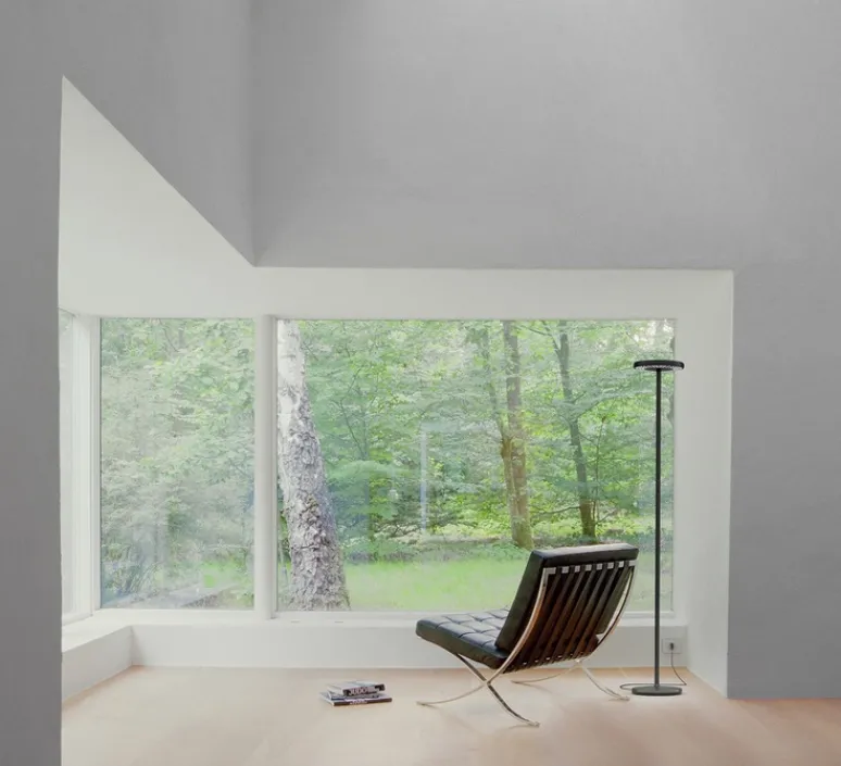 Lampadaire*Rotaliana Lampadaire, Sol F1, , LED, 2700K, 8800 lm, Ø28,5cm, H185cm - noir