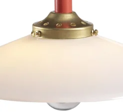 Lampadaire, Standing Lamp marble N°2, rouge foncé, L34cm, H172cm - Valerie_Objects