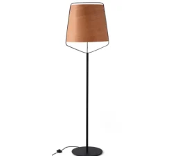 Lampadaire*Faro Lampadaire, STOOD, , LED, Ø51cm, H182cm - bois, noir