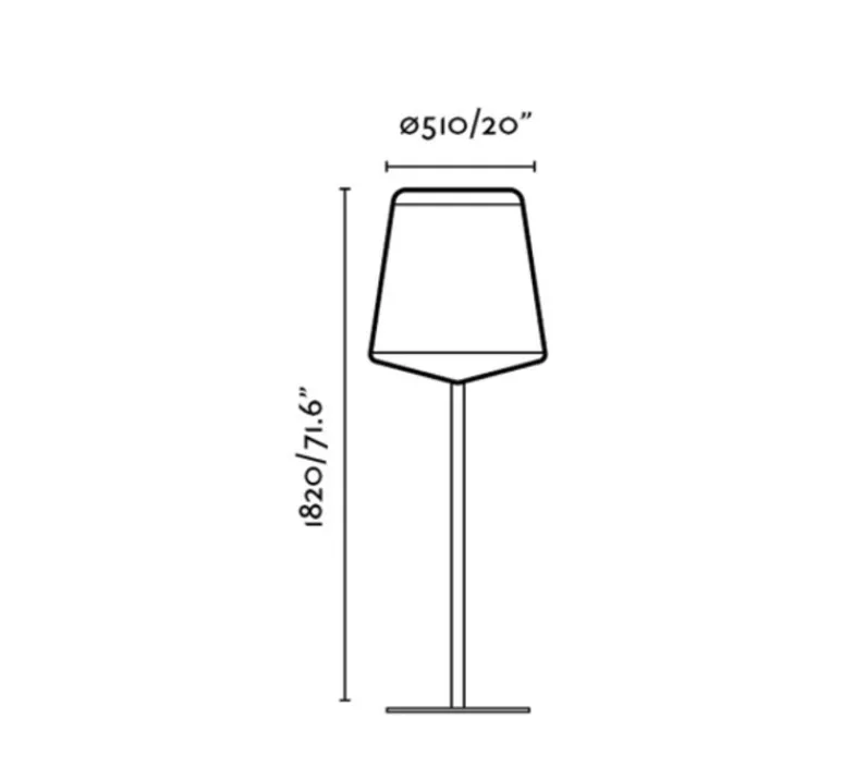 Lampadaire*Faro Lampadaire, STOOD, , LED, Ø51cm, H182cm - bois, noir