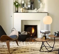 Lampadaire, Sœur, medium, blanc, RAL 9010, Ø22cm, H90cm - Laurence du Tilly