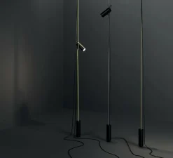 Lampadaire*Lodes Lampadaire suspendu, Cima, , Ø6cm, H34cm - noir, or mat