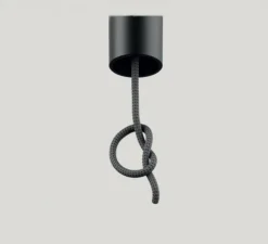 Lampadaire*Lodes Lampadaire suspendu, Cima, , Ø6cm, H34cm - noir, or mat