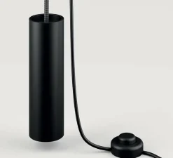 Lampadaire*Lodes Lampadaire suspendu, Cima, , Ø6cm, H34cm - noir, argent