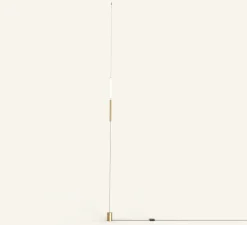 Lampadaire suspendu, Equilibrio, laiton, LED, dim, 2700K, 420 lm, Ø2,2cm, H30cm - OliveLab