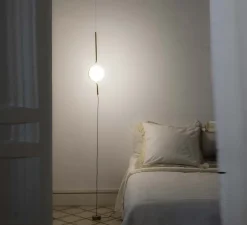 Lampadaire suspendu, Le vita, blanc, or, LED, 2700k, 570lm, Lcm, H11,8cm - Faro