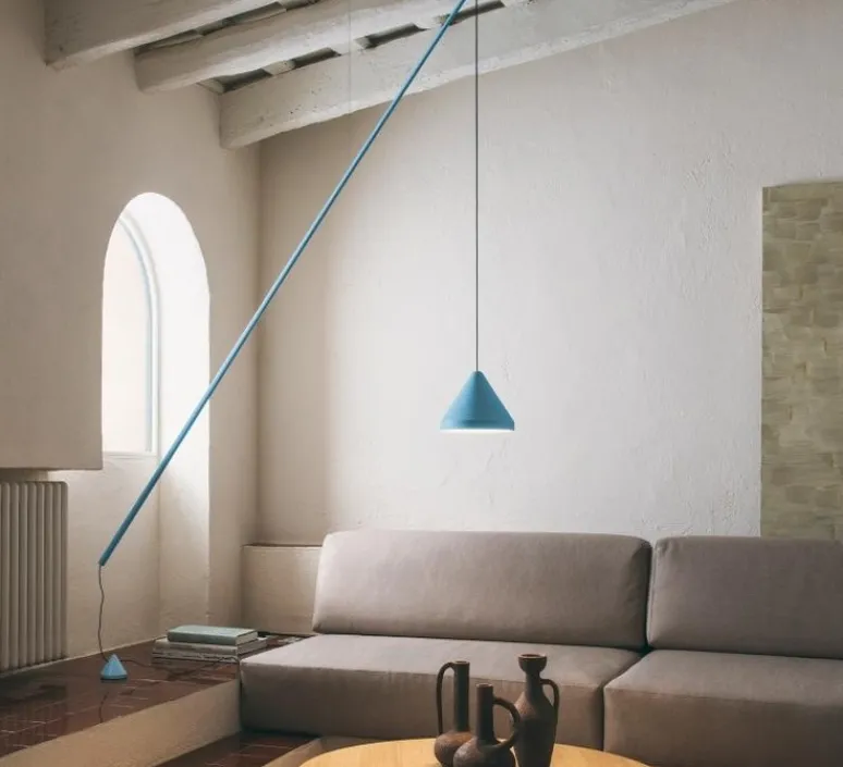 Lampadaire*Vibia Lampadaire suspendu, North 5666, , LED, dim, 2700K, 1041 lm, L16cm, H208cm - blanc