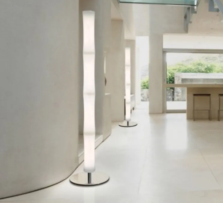 Lampadaire, Také Plus, LED, blanc, base blanche, Ø12,5cm, H178cm - 3000K - 4400lm - LUMEN CENTER ITALIA