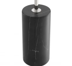 Lampadaire, Tempo, nickel, marbre noir, Ø44cm, H190cm - Eichholtz