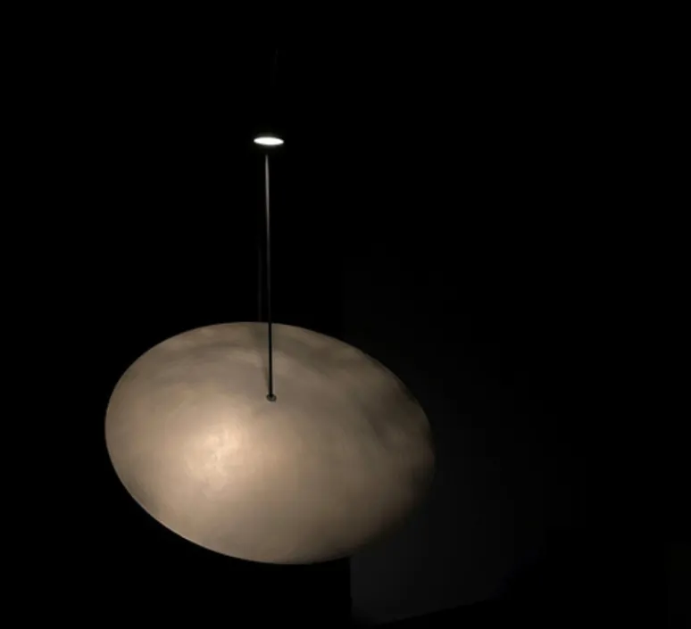 Lampadaire*101 Copenhagen Lampadaire, The Moon , , L60cm, H188cm - Laiton, marbre