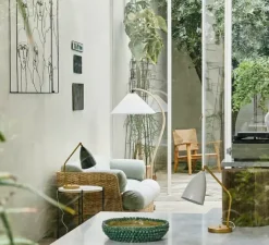 Lampadaire*Gubi Lampadaire, Timberline, Réédition, , Ø55cm, H151cm - blanc