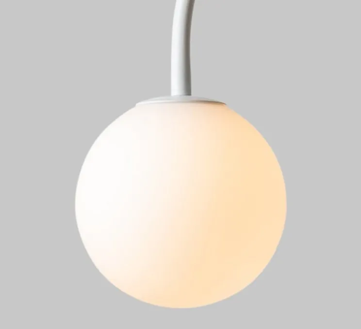 Lampadaire, Tivoli, blanc, L42cm, H163cm - It's about Romi