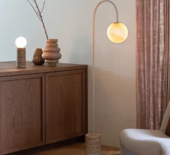 Lampadaire, Tivoli, sable, L42cm, H163cm - It's about Romi