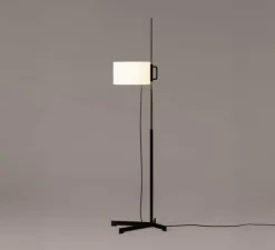Lampadaire*Santa & Cole Lampadaire, TMC, , L38cm, H171cm - chrome, noir et blanc