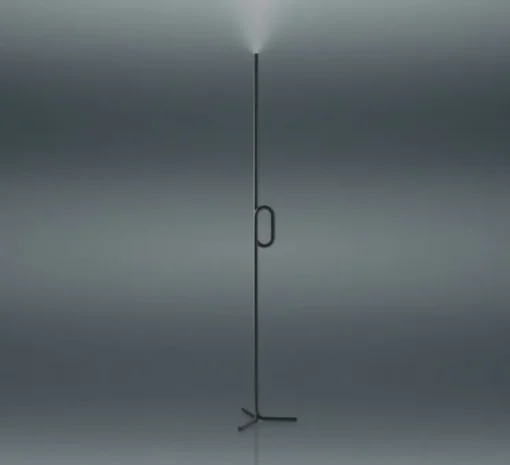 Lampadaire, Tobia, noir, touch dimmer, LED, 2700K, 2000lm, Ø17cm, H175cm - Foscarini