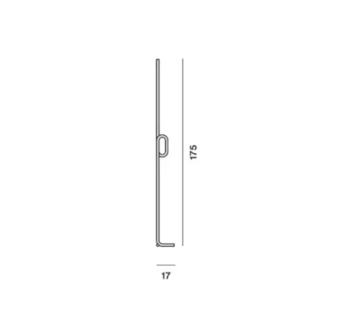 Lampadaire, Tobia, noir, touch dimmer, LED, 2700K, 2000lm, Ø17cm, H175cm - Foscarini
