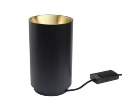 Lampadaire, Tobo Floor, noir et laiton, Ø14cm, H24cm - DCW éditions Paris