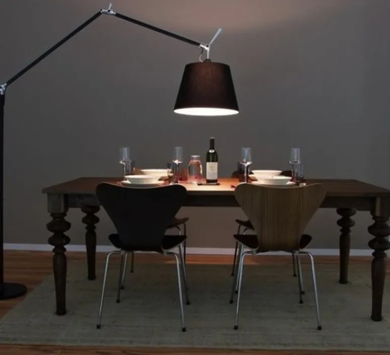 Lampadaire*Artemide Lampadaire, Tolomeo Mega Terra, , dimmable, LED, H334cm, Ø33cm - noir