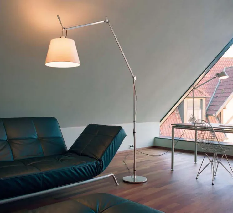 Lampadaire, Tolomeo Mega Terra, aluminium, Ø42cm, H238cm, avec interrupteur - Artemide