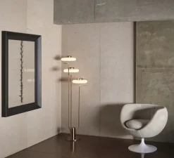 Lampadaire*KDLN Lampadaire, Tratto, , LED, dim, 2700K, 4350 lm, Ø48,5cm, H150cm - laiton