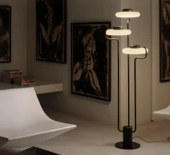 Lampadaire*KDLN Lampadaire, Tratto, , LED, dim, 2700K, 4350 lm, Ø48,5cm, H150cm - noir