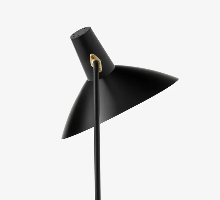 Lampadaire*Andtradition Lampadaire, Tripod HM8, noir mat, L47cm, H134cm - noir mat, laiton