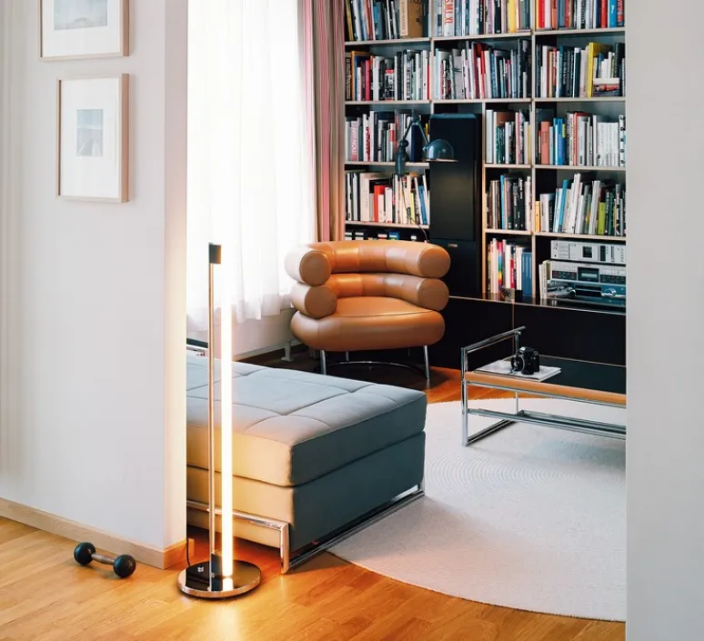 Lampadaire*Classicon Lampadaire, Tube Light Floor, , Ø25cm, H104cm - chrome