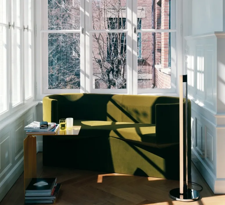 Lampadaire*Classicon Lampadaire, Tube Light Floor, , Ø25cm, H104cm - chrome