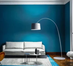 Lampadaire*Foscarini Lampadaire, Twiggy, , dimmable, L60cm, H195cm - blanc