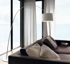 Lampadaire*Foscarini Lampadaire, Twiggy, , dimmable, L60cm, H195cm - blanc