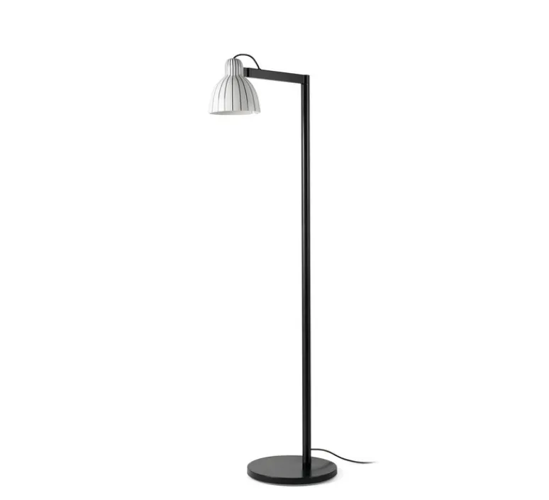 Lampadaire*Faro Lampadaire, Venice, , L16cm, H148cm - noir et blanc